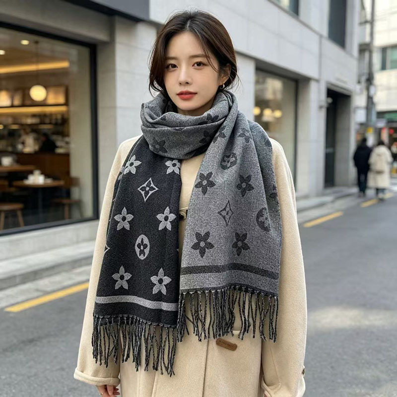 Infinity Scarf Knit - Elegante bufanda de cachemira sintética con