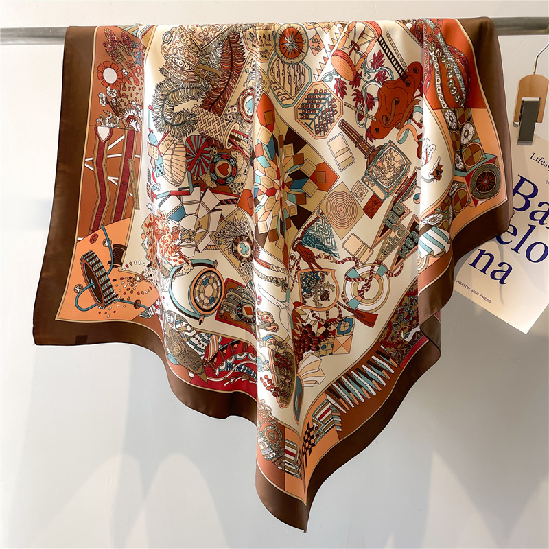 Scarf Silk Square - Pañuelo de Seda Cuadrado con Estampado