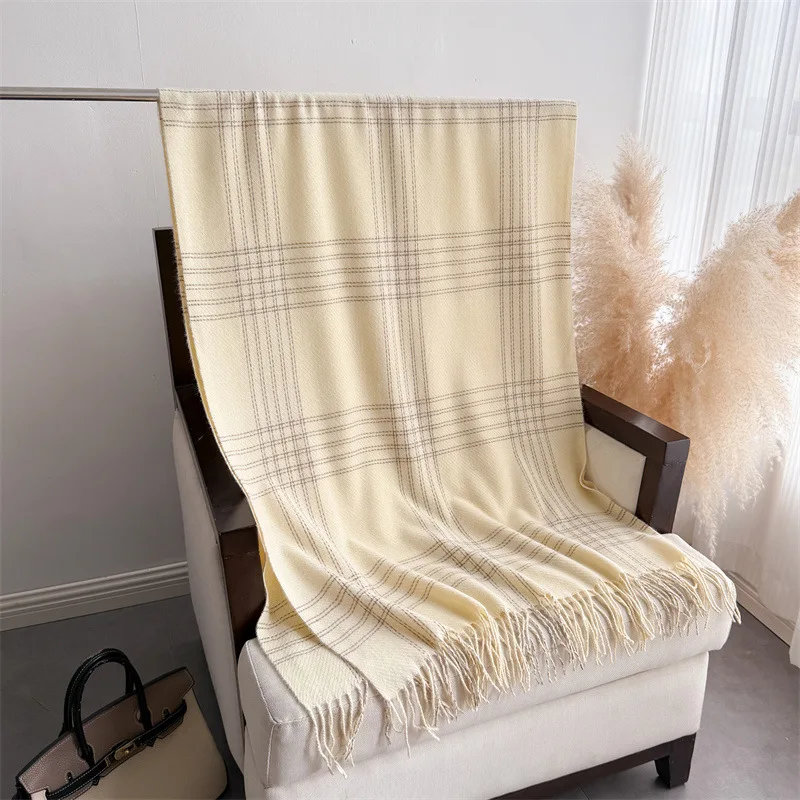 Bufanda de invierno con flecos - Woven Scarf Blanket reseña y precio