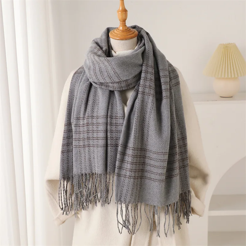 Bufanda de invierno con flecos - Woven Scarf Blanket reseña y precio