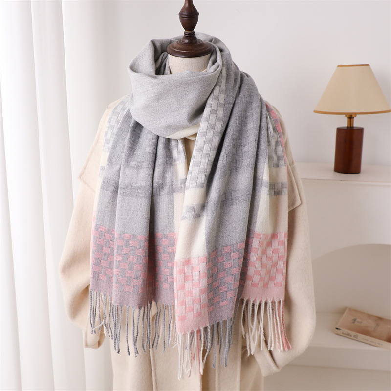 Bufanda de cachemira de marca  - Woven Scarf Blanket reseña y precio