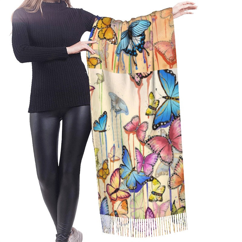Bufanda de Cachemira Retro con - Woven Scarf Blanket reseña y precio