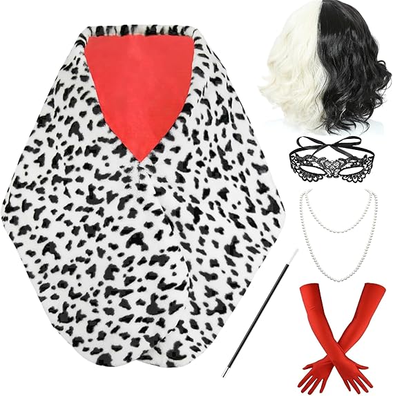 Disfraz de Cruella De Vil para - Face Scarf Mask reseña y precio