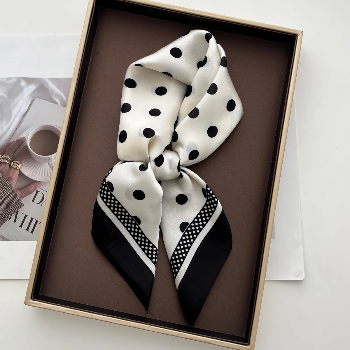 Pañuelo cuadrado de satén suav - Face Scarf Mask reseña y precio