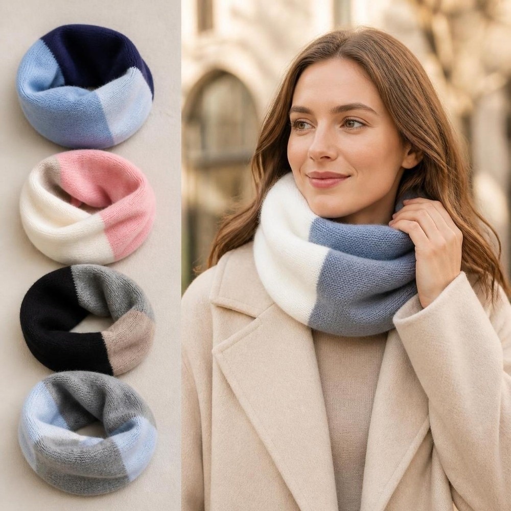 Bufanda infinita de punto con  - Infinity Scarf Knit reseña y precio